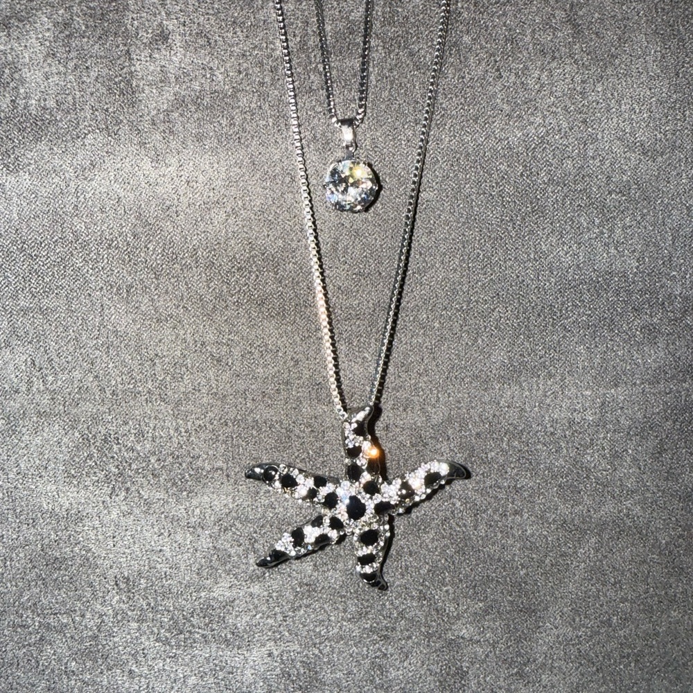 Betsy Johnson Layered Starfish Necklace